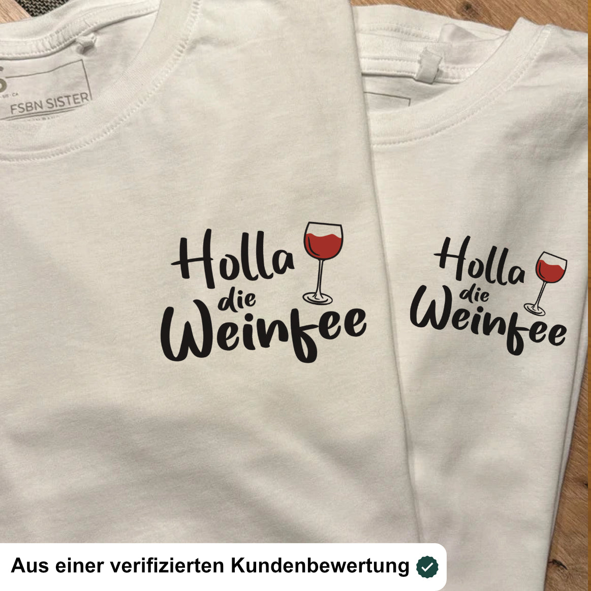 4 Bügelbilder: Wein, Lieber voll, Holla die Weinfee