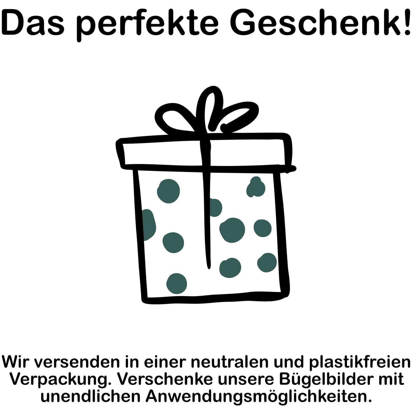 2x Bügelbild: AM PM inkl. Anleitung