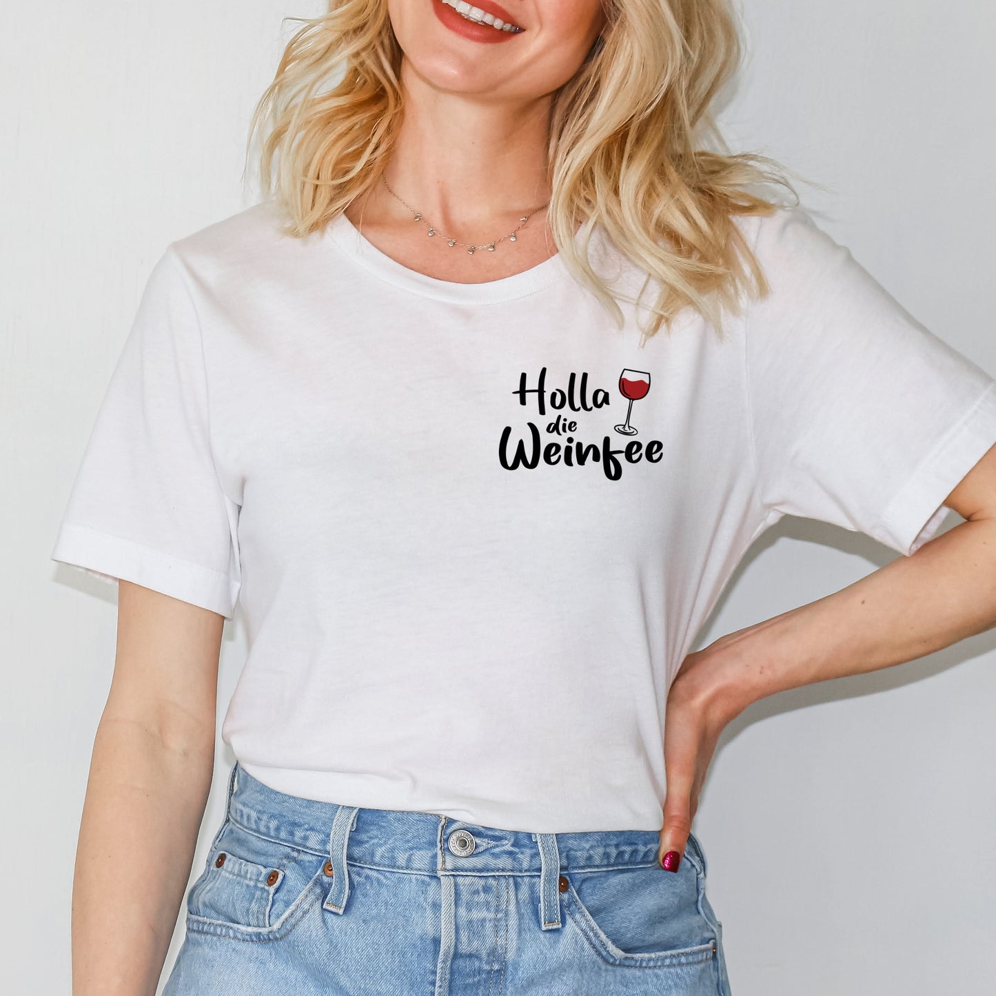 4 Bügelbilder: Wein, Lieber voll, Holla die Weinfee