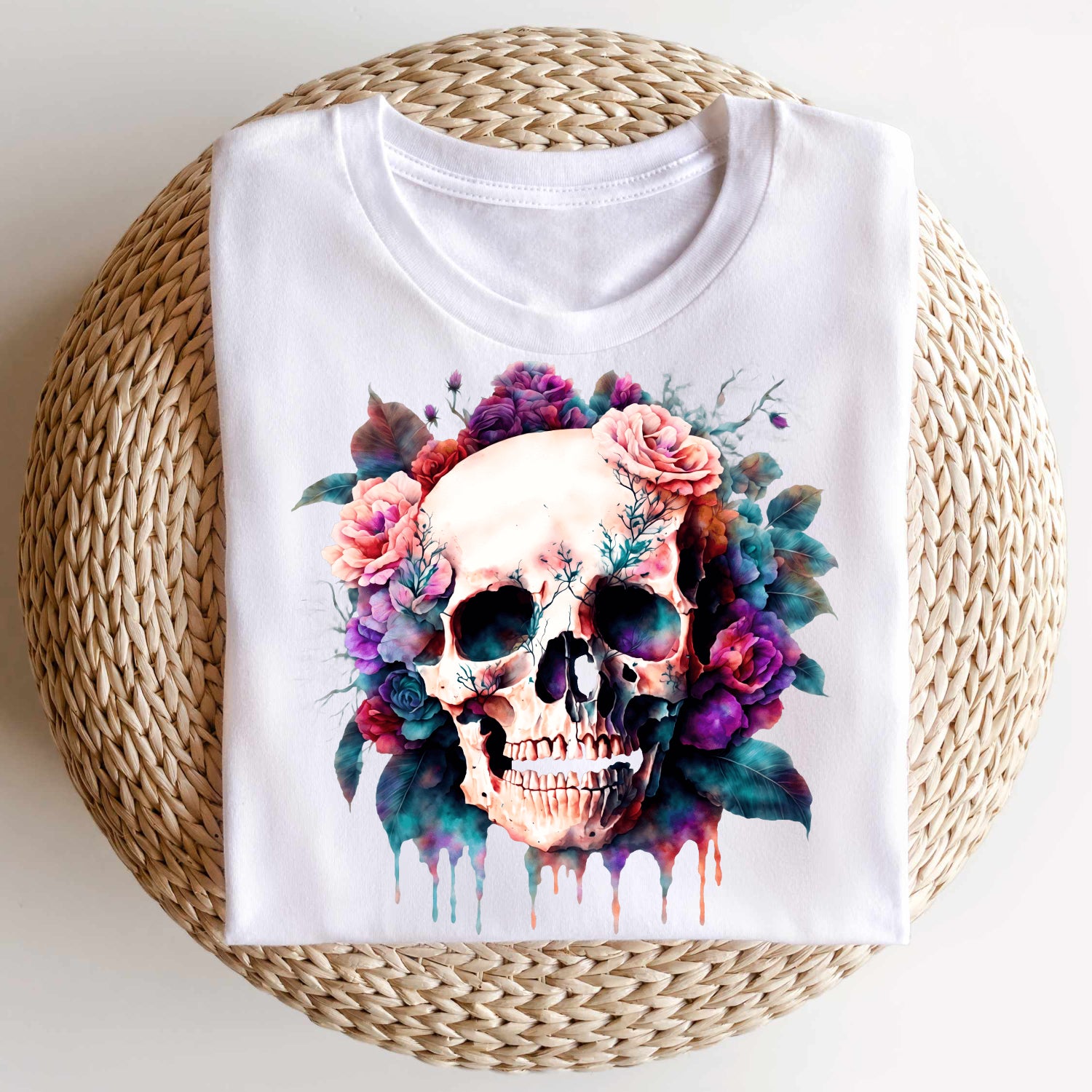 Bügelbild: Totenkopf - inkl. Anleitung – Buegeldesigns.de