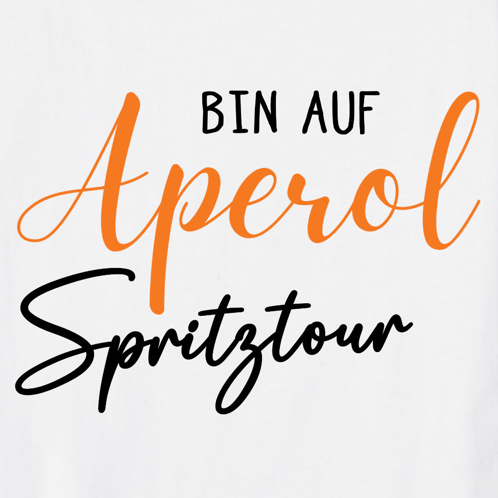 2x Bügelbild: Bin auf Aperol Spritztour inkl. Anleitung