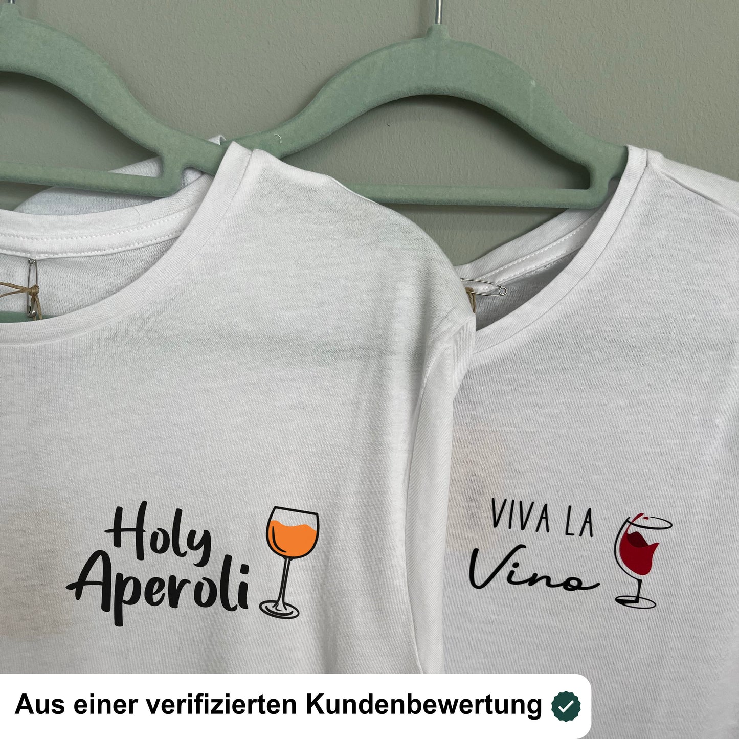 2x Bügelbild: Holy Aperoli inkl. Anleitung