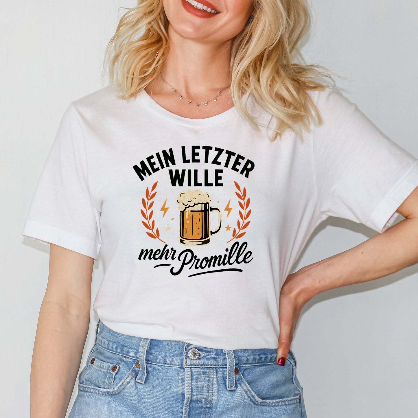 Bügelbild: Mein letzter Wille, mehr Promille inkl. Anleitung