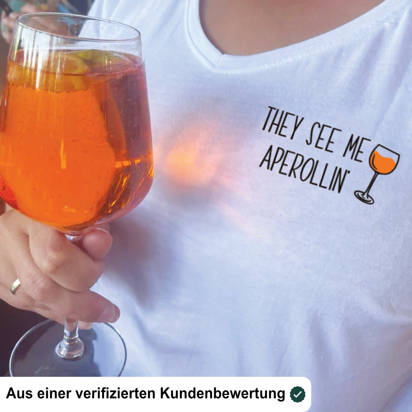 2x Bügelbild: They see me Aperollin' inkl. Anleitung