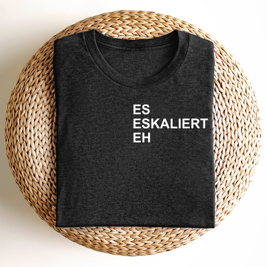 2x Bügelbild: ES ESKALIERT EH inkl. Anleitung