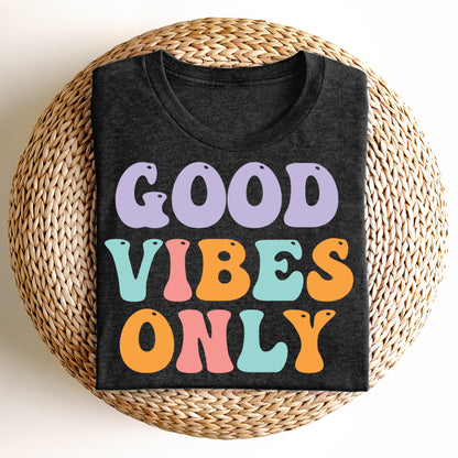 Bügelbild: Good Vibes Only inkl. Anleitung