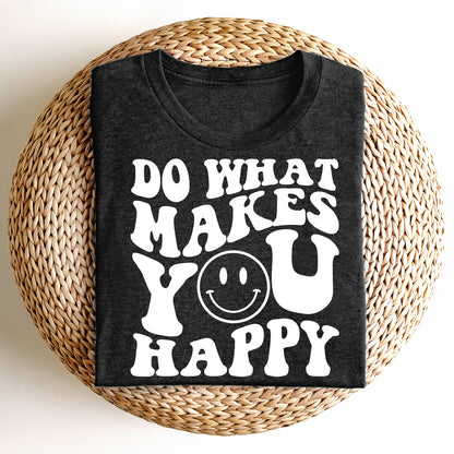 Bügelbild: Do What Makes You Happy inkl. Anleitung