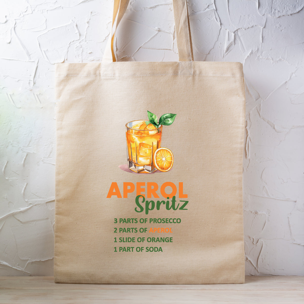 Bügelbild: Aperol-Spritz inkl. Anleitung