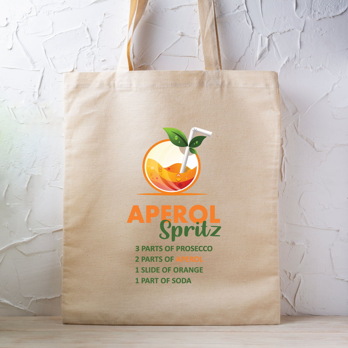 Bügelbild: Aperol-Spritz inkl. Anleitung