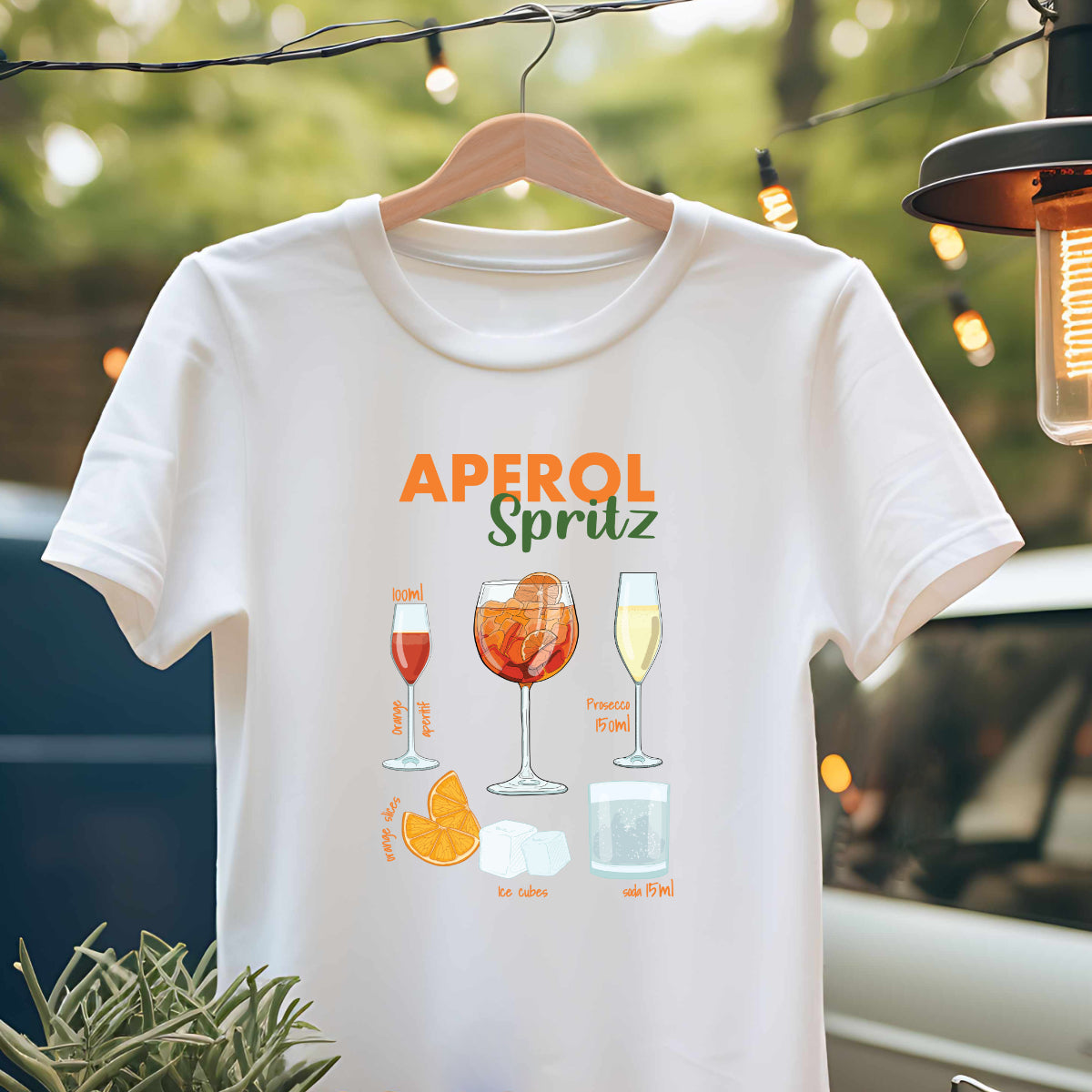 Bügelbild: Aperol-Spritz inkl. Anleitung