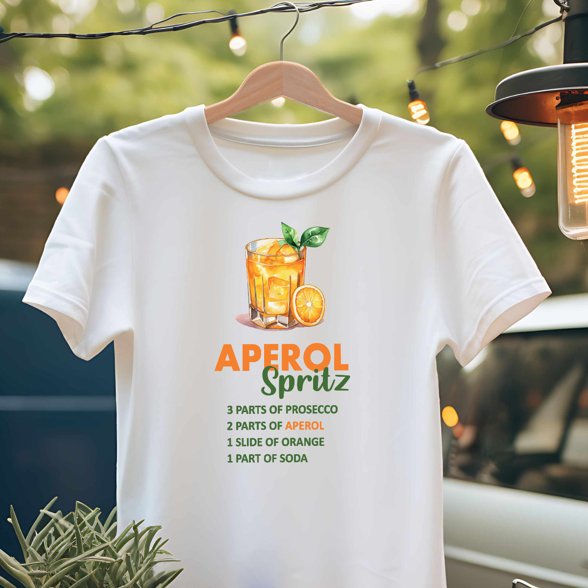 Bügelbild: Aperol-Spritz inkl. Anleitung