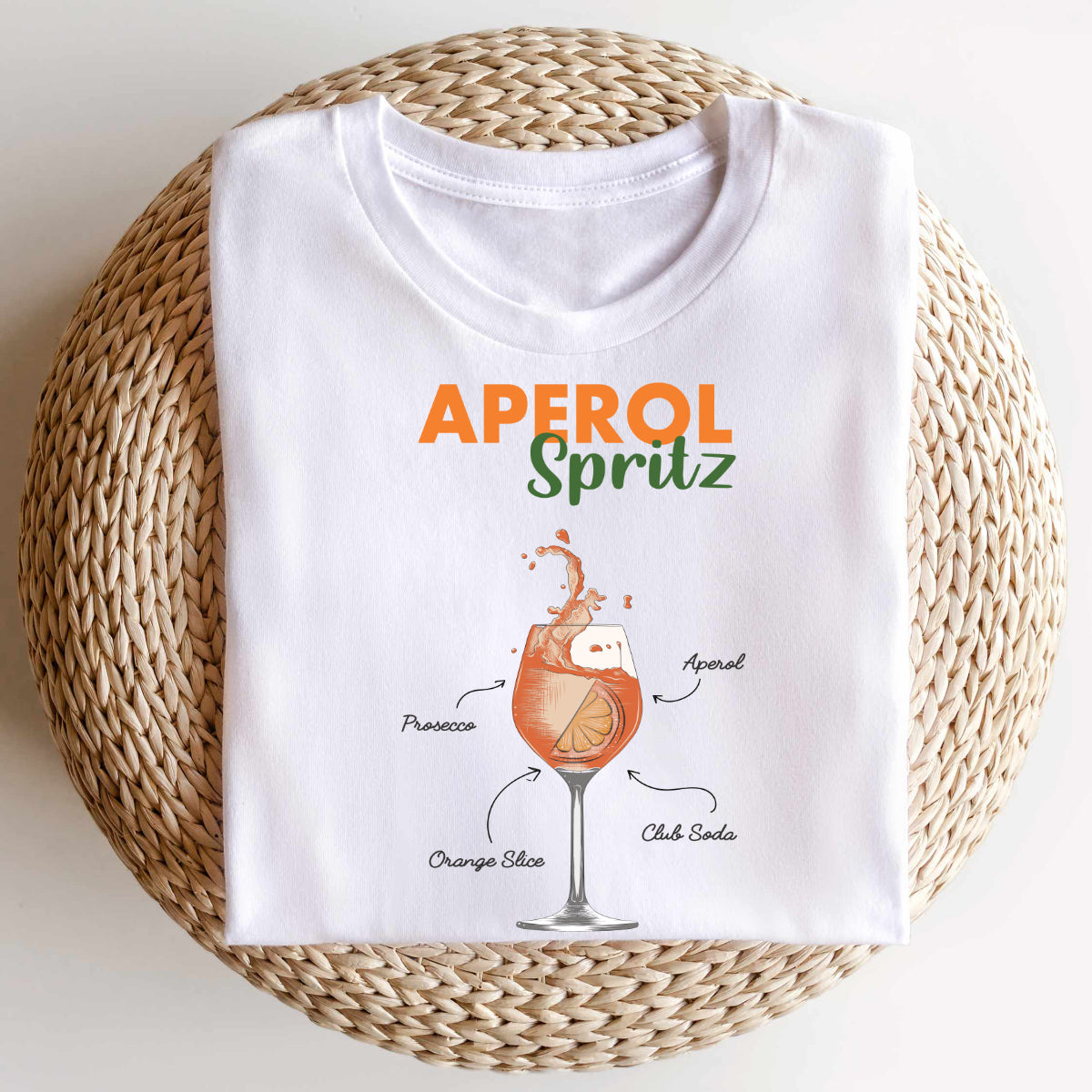 Bügelbild: Aperol-Spritz inkl. Anleitung