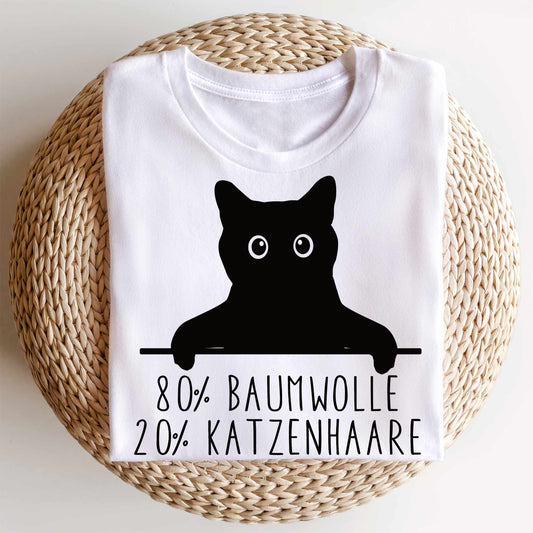 Bügelbild: 80 % Baumwolle 20 % Katzenhaare inkl. Anleitung