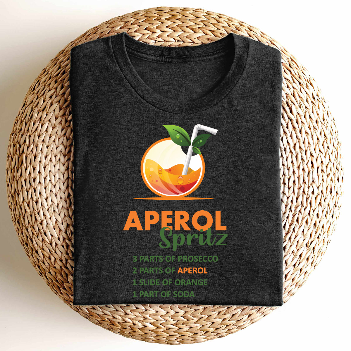 Bügelbild: Aperol-Spritz inkl. Anleitung