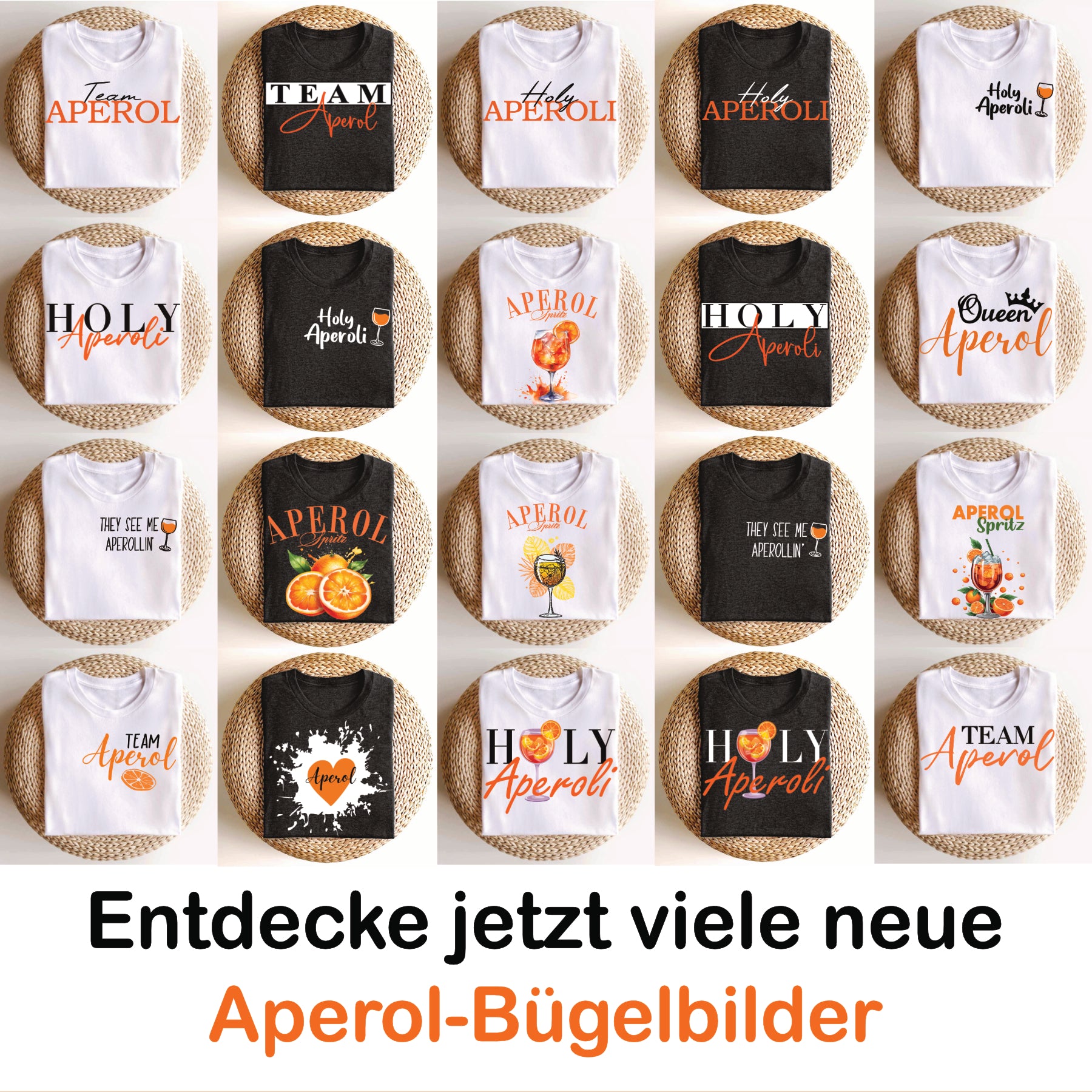 Bügelbild: Hallöchen Aperölchen inkl. Anleitung – Buegeldesigns.de
