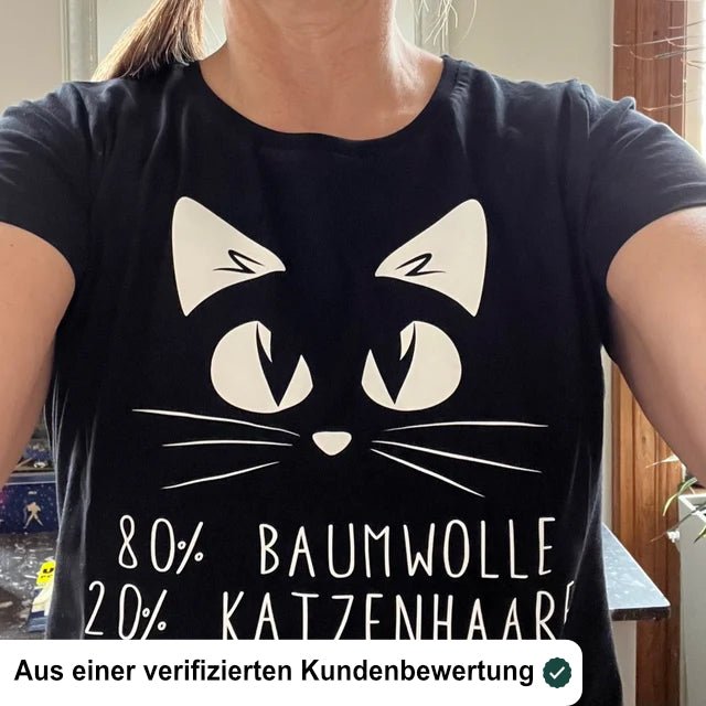 Bügelbild: 80 % Baumwolle 20 % Katzenhaare inkl. Anleitung