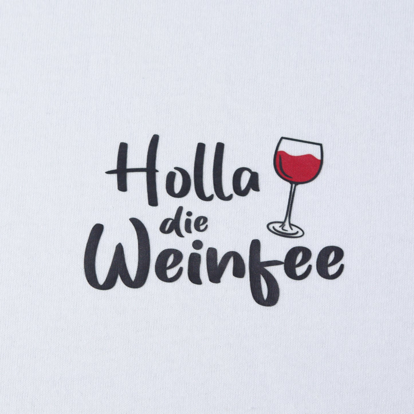 2x Bügelbild: Holla die Weinfee mit Glas inkl. Anleitung