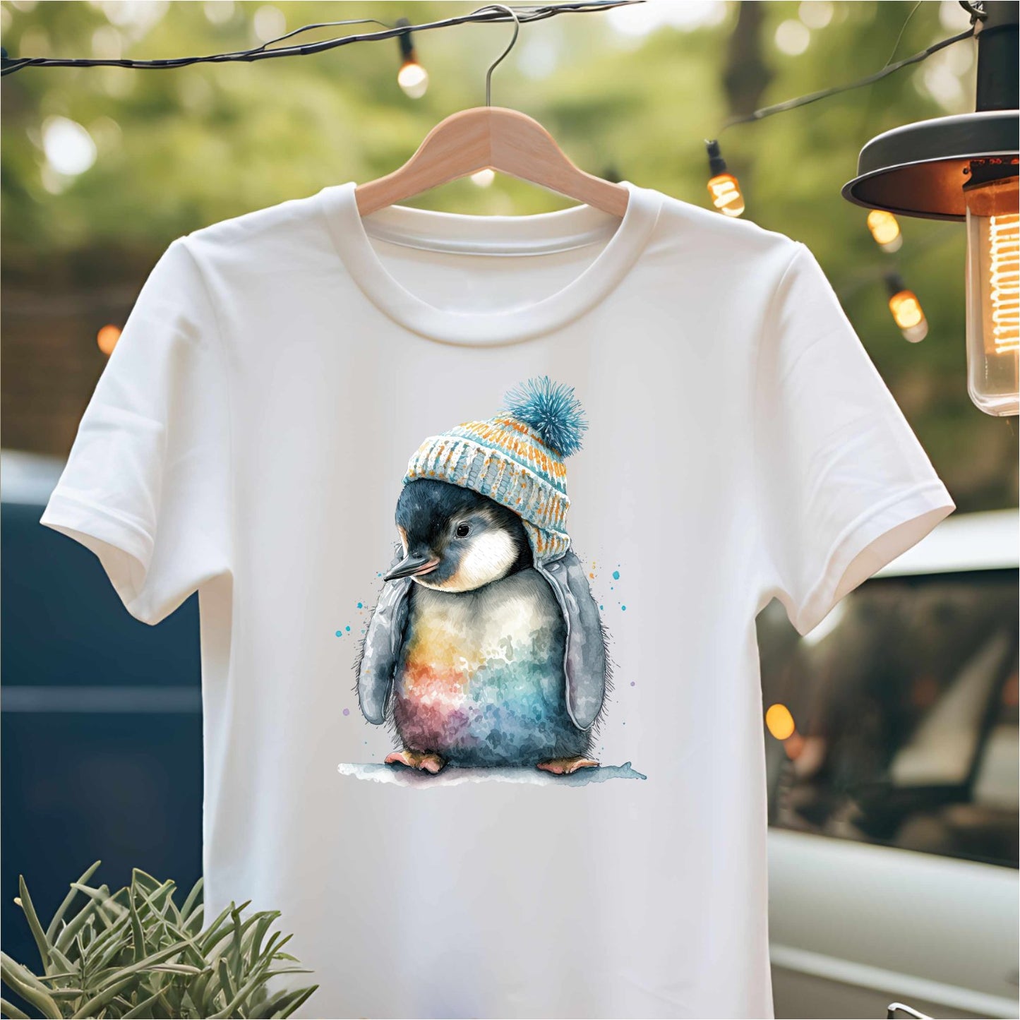 Bügelbild: Pinguin inkl. Anleitung