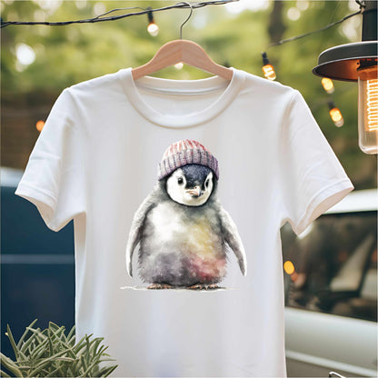 Bügelbild: Pinguin inkl. Anleitung