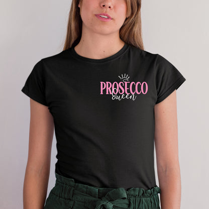 2x Bügelbild: Prosecco Queen inkl. Anleitung