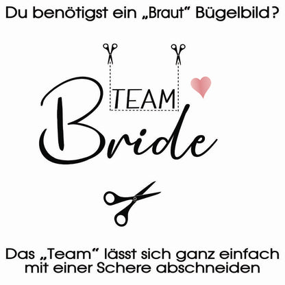 Bügelbild: Team Bride - JGA inkl. Anleitung