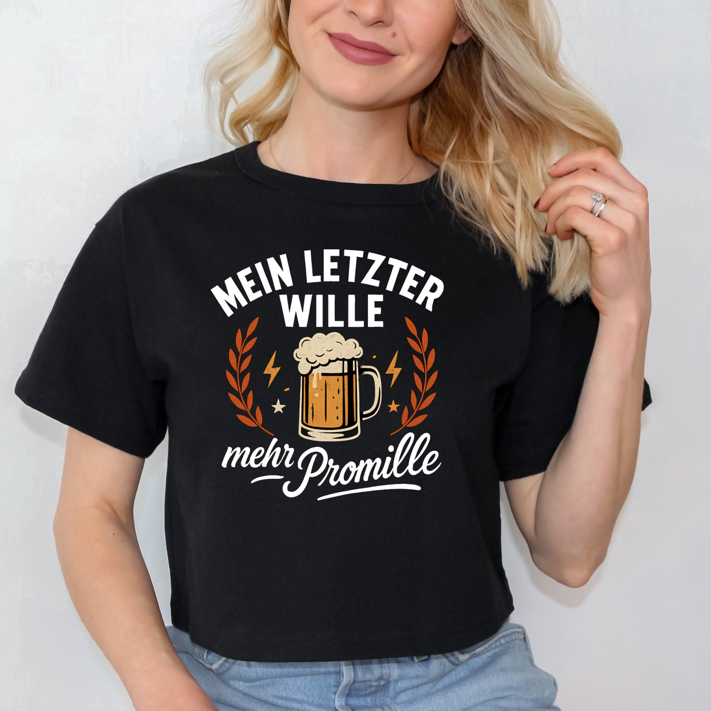 Bügelbild: Mein letzter Wille, mehr Promille inkl. Anleitung