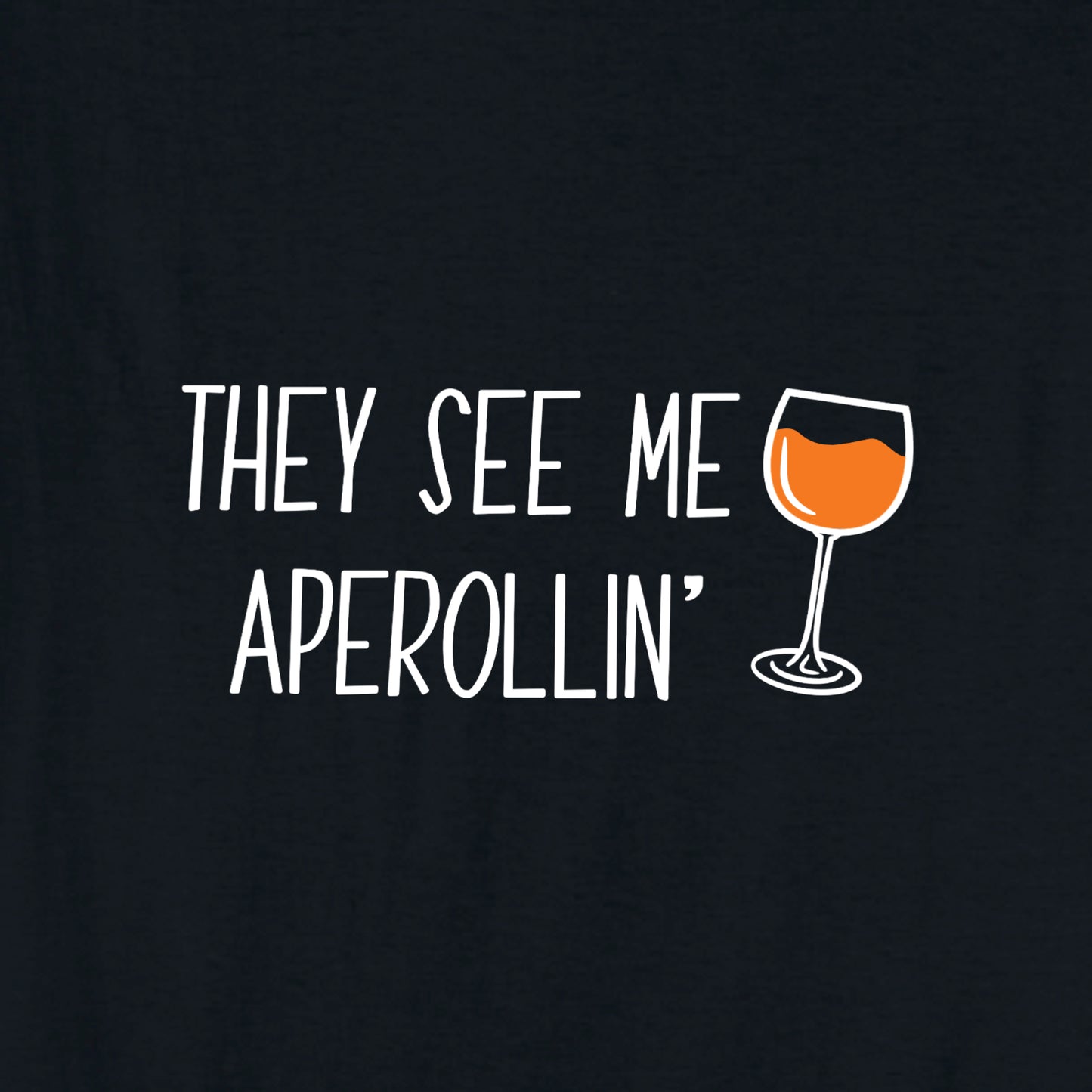 2x Bügelbild: They see me Aperollin' inkl. Anleitung