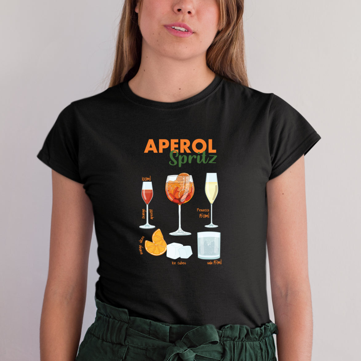 Bügelbild: Aperol-Spritz inkl. Anleitung