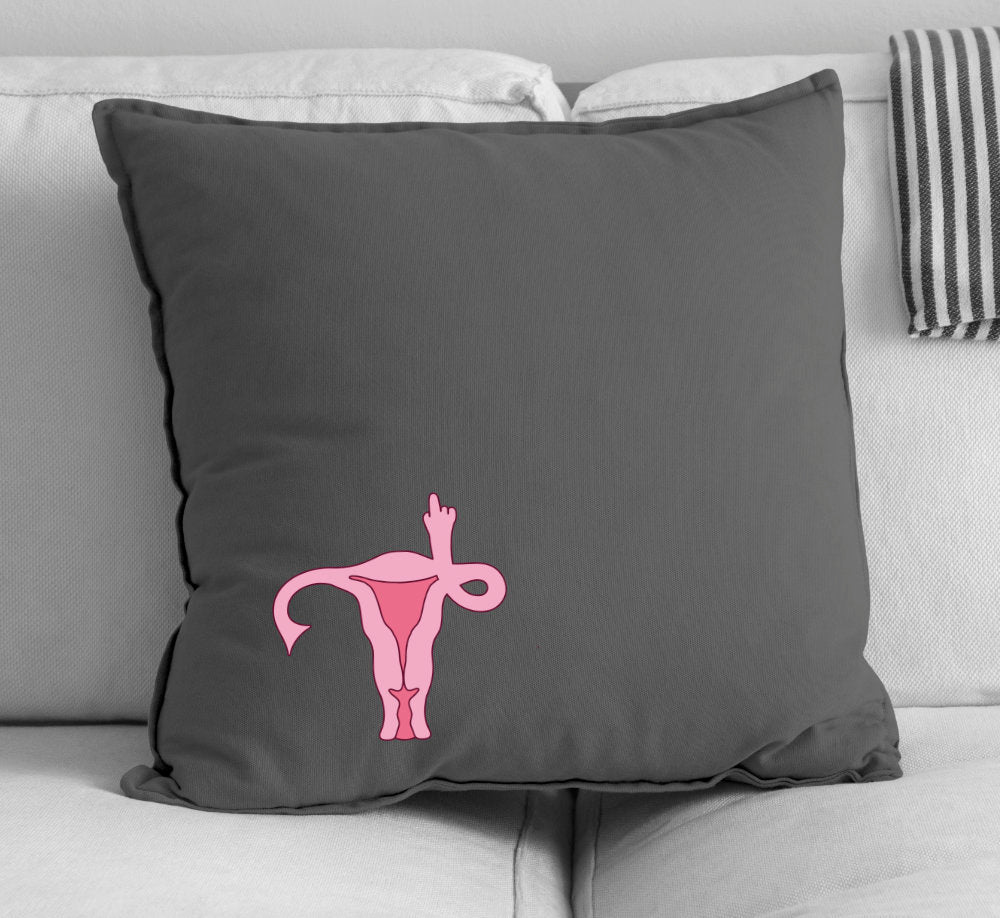 Bügelbild: Uterus inkl. Anleitung