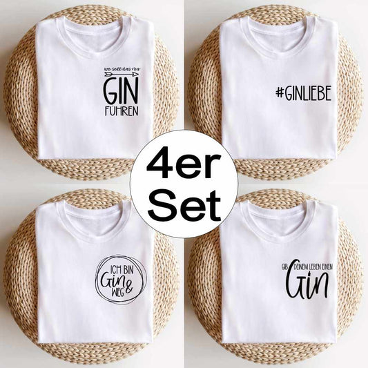 4 Bügelbilder im Bundle: GIN inkl. Anleitung