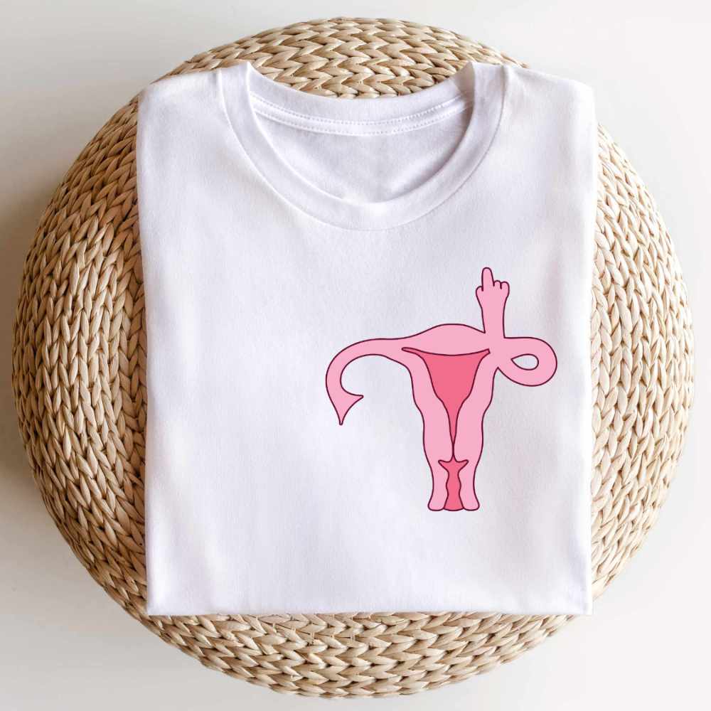 Bügelbild: Uterus inkl. Anleitung