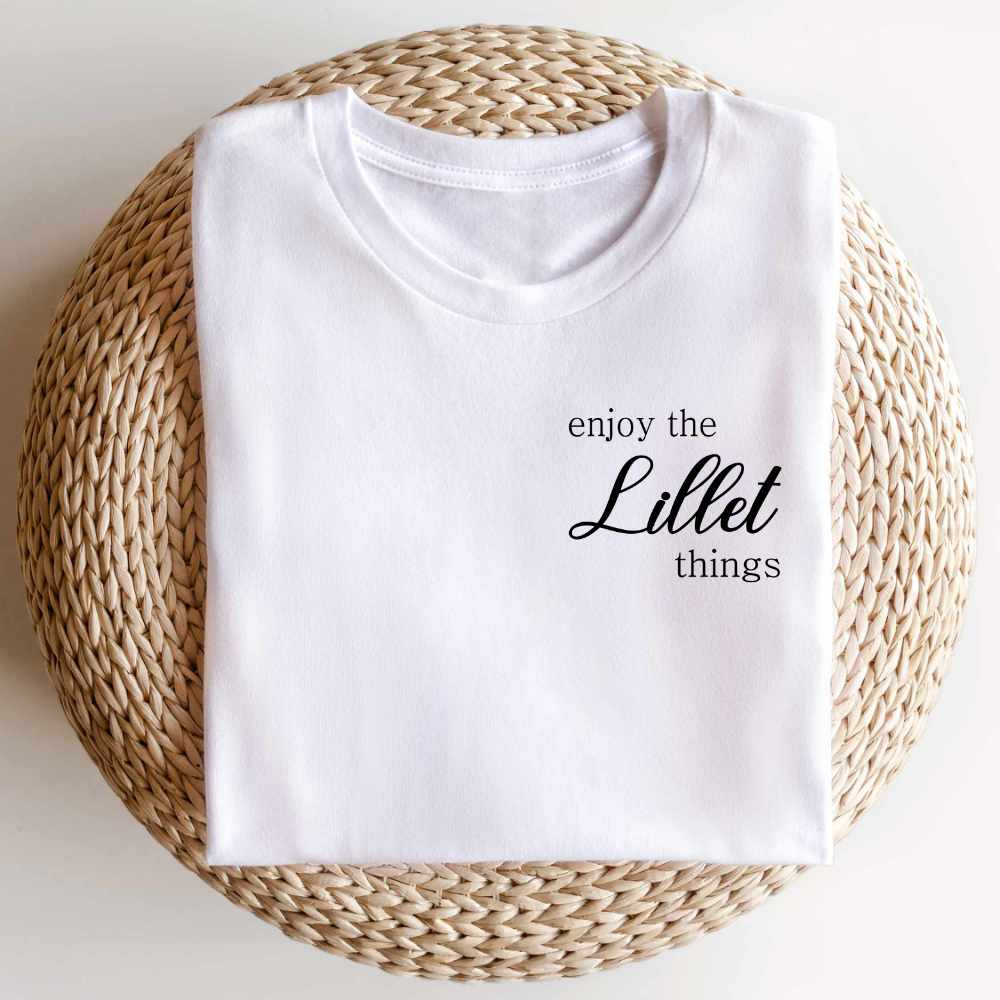 2x Bügelbild: Enjoy the Lillet things inkl. Anleitung