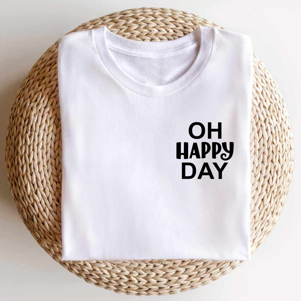 2x Bügelbild: Oh Happy Day inkl. Anleitung