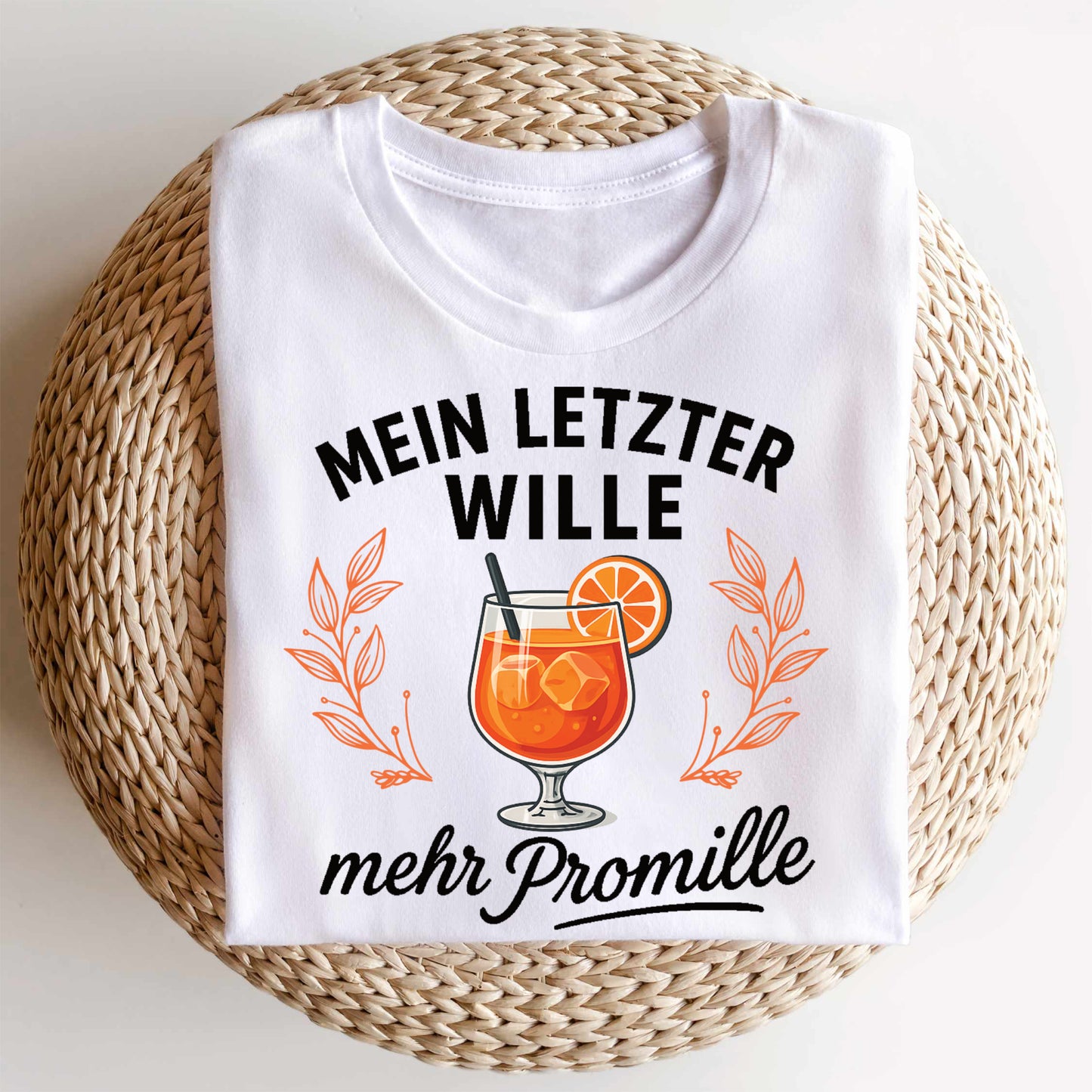 Bügelbild: Mein letzter Wille, mehr Promille inkl. Anleitung