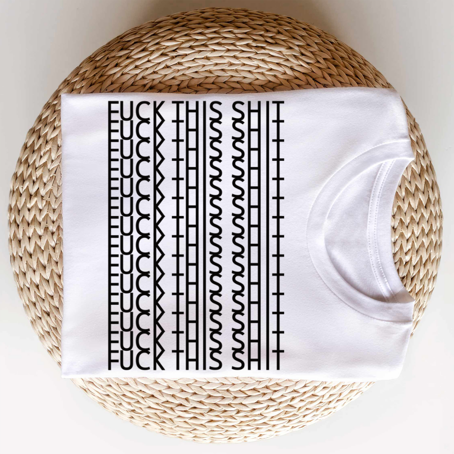 Bügelbild: F*CK THIS SHIT oder Muster/Mandala inkl. Anleitung