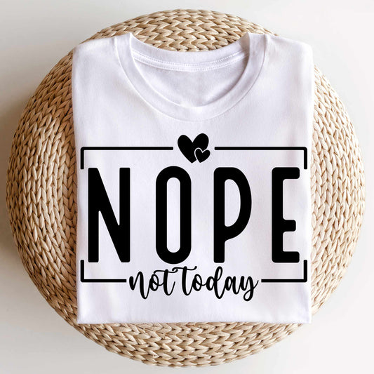 Bügelbild: Nope Not Today inkl. Anleitung