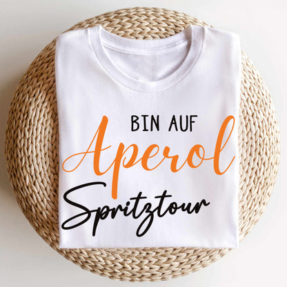 Bügelbild: Bin auf Aperol-Spritztour inkl. Anleitung