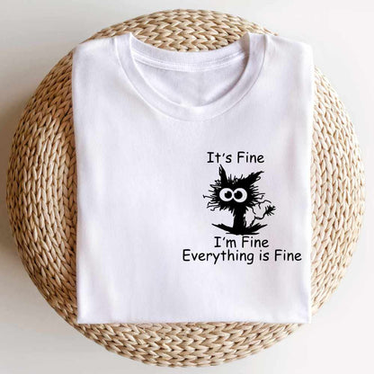 Bügelbild: Its Fine I'm Fine Everything is Fine inkl. Anleitung