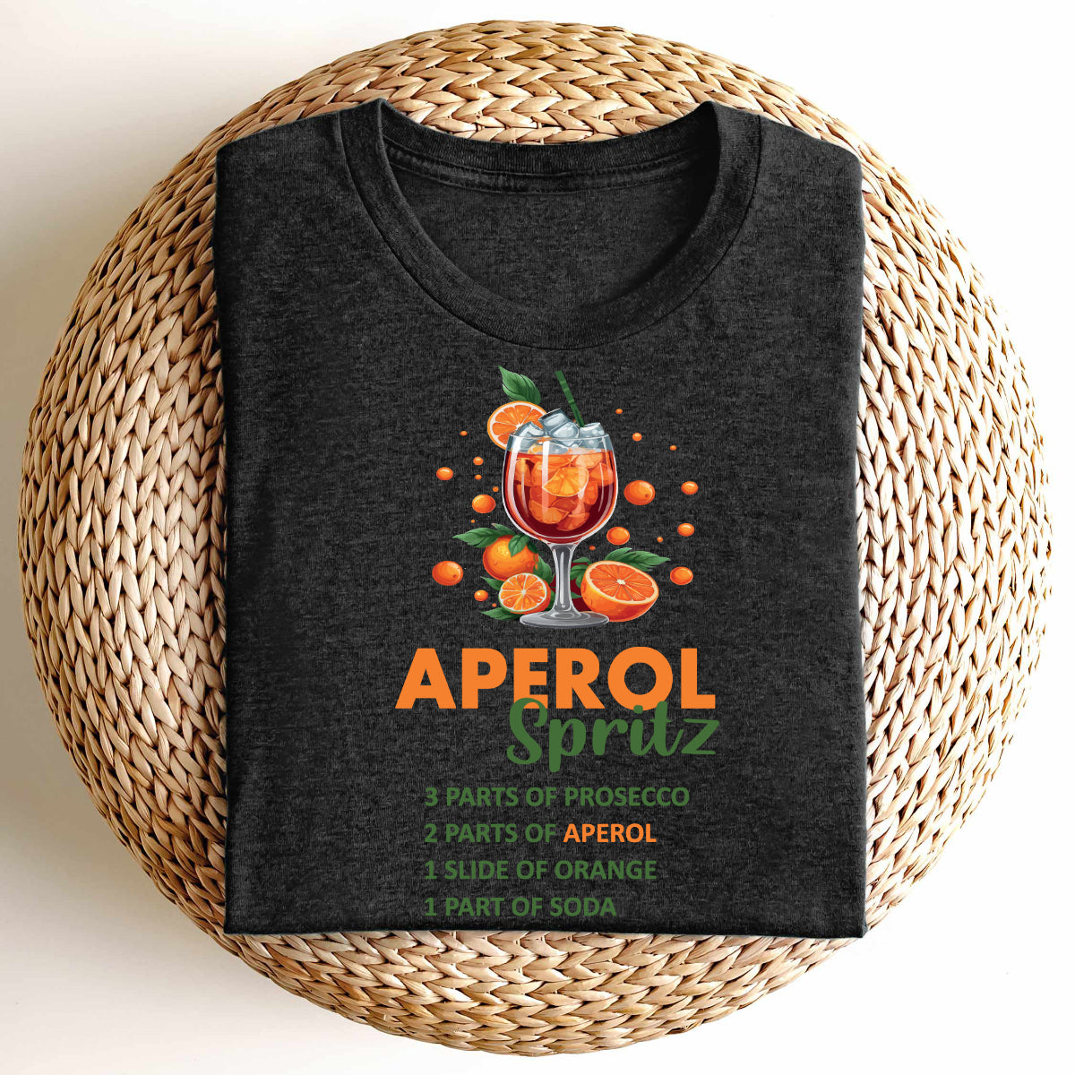 Bügelbild: Aperol-Spritz inkl. Anleitung