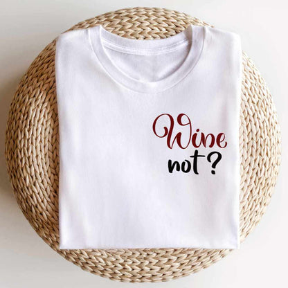 2x Bügelbild: Wine not? inkl. Anleitung