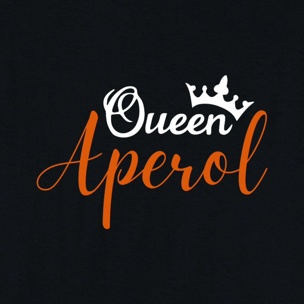 2x Bügelbild: Queen Aperol inkl. Anleitung