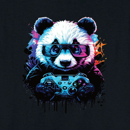 Bügelbild: Gaming Panda inkl. Anleitung