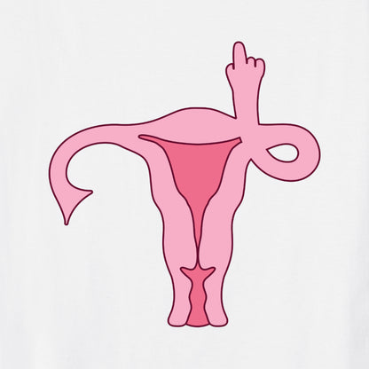 Bügelbild: Uterus inkl. Anleitung