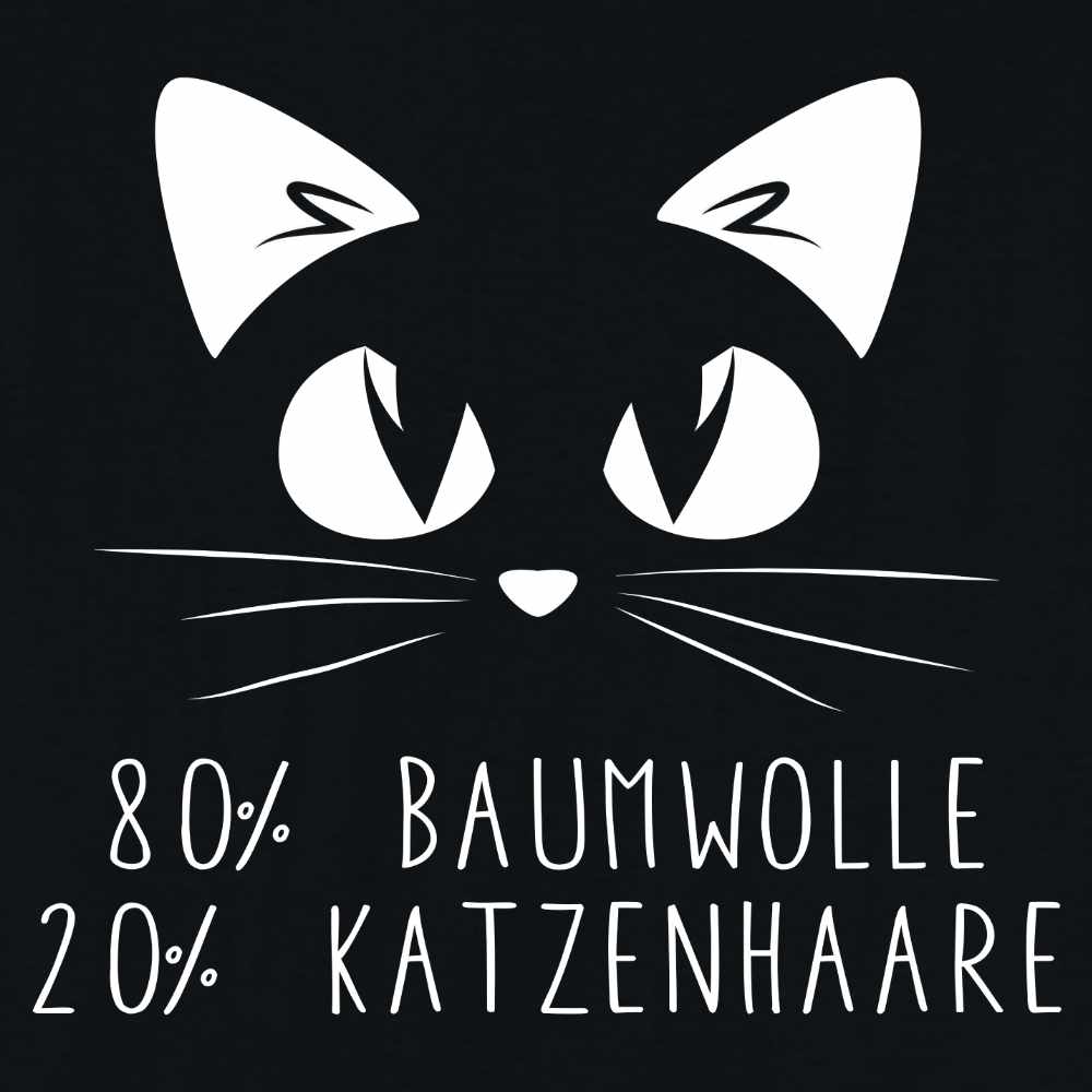 Bügelbild: 80 % Baumwolle 20 % Katzenhaare inkl. Anleitung