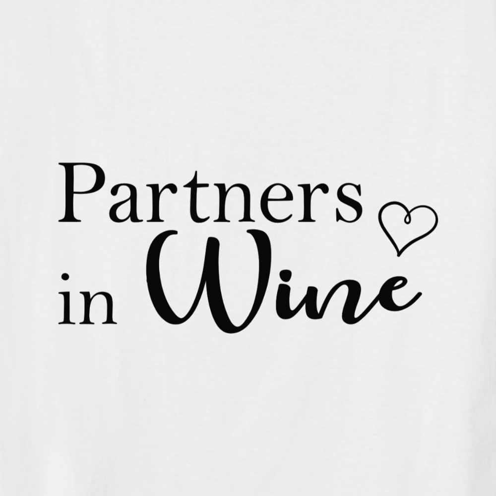 2x Bügelbild: Partners in wine inkl. Anleitung