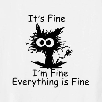 Bügelbild: Its Fine I'm Fine Everything is Fine inkl. Anleitung