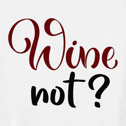 2x Bügelbild: Wine not? inkl. Anleitung