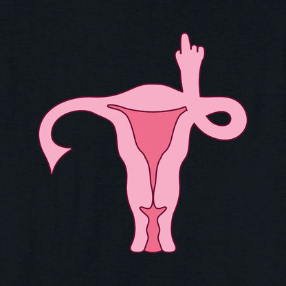 Bügelbild: Uterus inkl. Anleitung