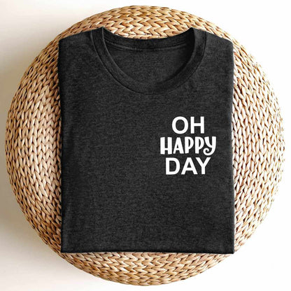 2x Bügelbild: Oh Happy Day inkl. Anleitung