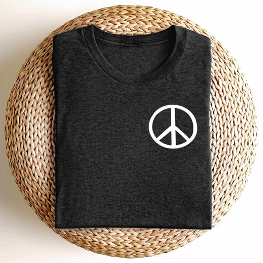2x Bügelbild: Peace-Zeichen inkl. Anleitung
